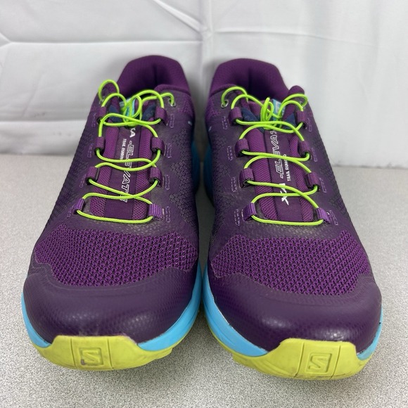 Salomon XA Elevate 401378 Purple Trail Running Hiking Shoes Sneakers Womens Sz 8 - Picture 4 of 15